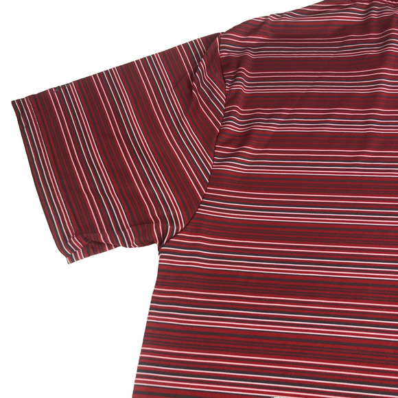 MLB St. Louis Cardinals Men's Polo Shirt Short Sleeve Medium Striped 74243 Red - Picture 13 of 16